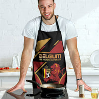 Belgium Football Apron Bold National Colors With Lion Crest