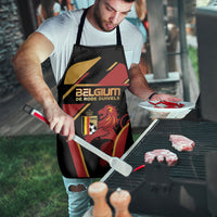 Belgium Football Apron Bold National Colors With Lion Crest