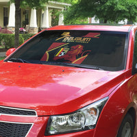 Belgium Football Auto Sun Shade Bold National Colors With Lion Crest