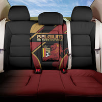 Belgium Football Back Car Seat Cover Bold National Colors With Lion Crest