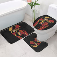 Belgium Football Bathroom Set Bold National Colors With Lion Crest