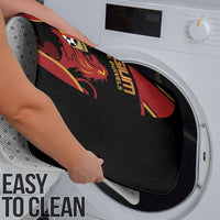 Belgium Football Bathroom Set Bold National Colors With Lion Crest