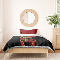 Belgium Football Bedding Set Bold National Colors With Lion Crest