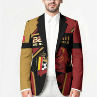 Custom Belgium Football Blazer Bold National Colors With Lion Crest