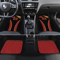 Custom Belgium Football Car Mats Bold National Colors With Lion Crest