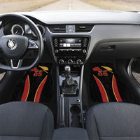 Custom Belgium Football Car Mats Bold National Colors With Lion Crest