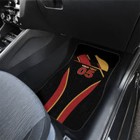 Custom Belgium Football Car Mats Bold National Colors With Lion Crest