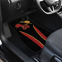 Custom Belgium Football Car Mats Bold National Colors With Lion Crest
