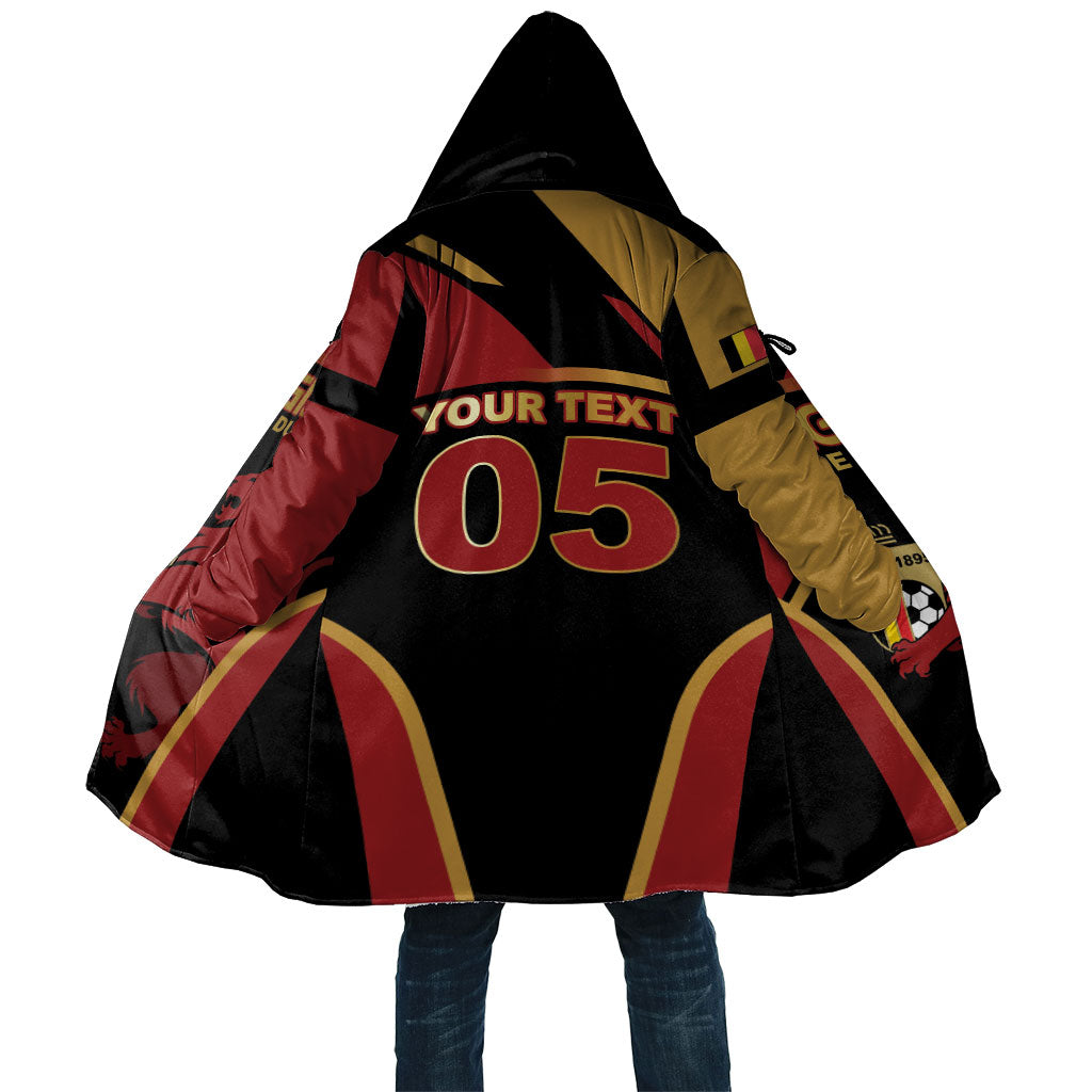 Custom Belgium Football Cloak Bold National Colors With Lion Crest