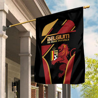 Belgium Football Garden Flag Bold National Colors With Lion Crest