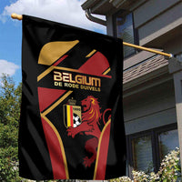 Belgium Football Garden Flag Bold National Colors With Lion Crest