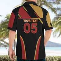 Custom Belgium Football Hawaiian Shirt Bold National Colors With Lion Crest