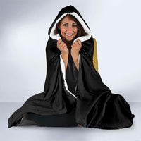 Belgium Football Hooded Blanket Bold National Colors With Lion Crest