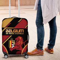 Belgium Football Luggage Cover Bold National Colors With Lion Crest