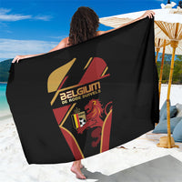 Belgium Football Sarong Bold National Colors With Lion Crest