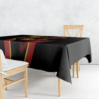 Belgium Football Tablecloth Bold National Colors With Lion Crest