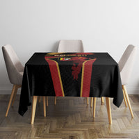 Belgium Football Tablecloth Bold National Colors With Lion Crest