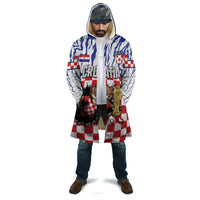 Custom Croatia Football Cloak Marten In Hole With Checkered Patterns