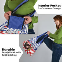 Croatia Football Grocery Bag Marten In Hole With Checkered Patterns