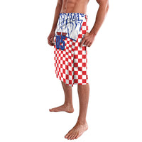 Custom Croatia Football Lavalava Marten In Hole With Checkered Patterns