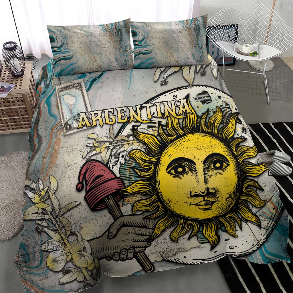 Argentina Bedding Set Sol De Mayo Retro Style - Wonder Print Shop