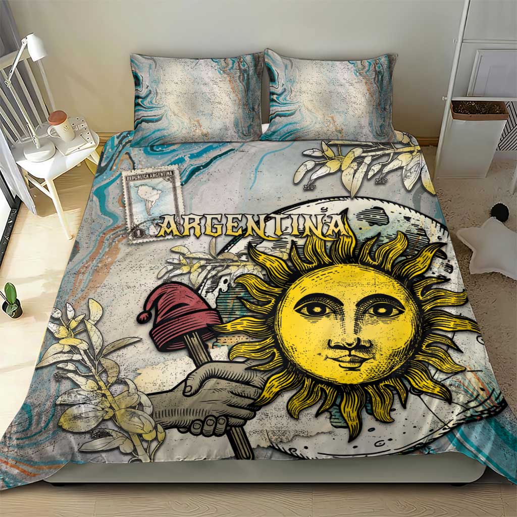 Argentina Bedding Set Sol De Mayo Retro Style - Wonder Print Shop