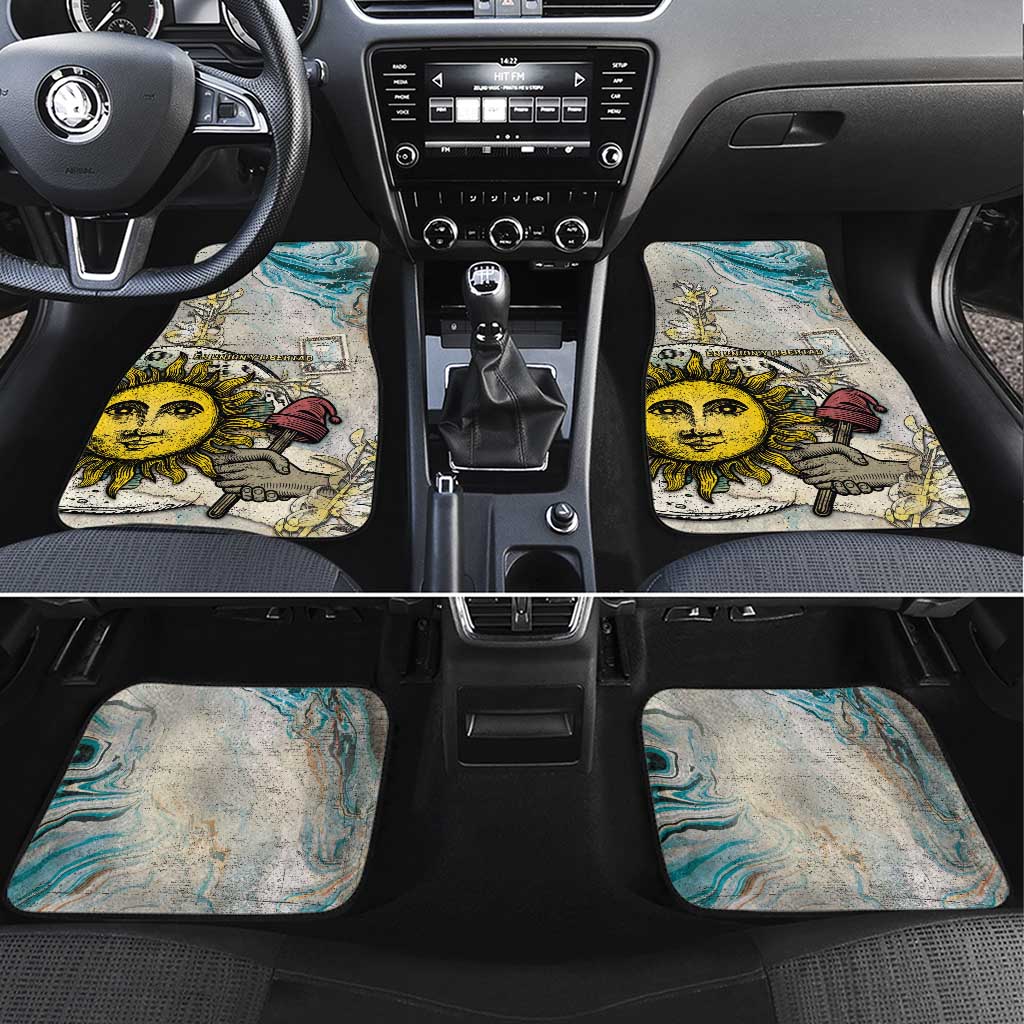Argentina Car Mats Sol De Mayo Retro Style - Wonder Print Shop