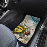 Argentina Car Mats Sol De Mayo Retro Style - Wonder Print Shop