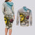 Argentina Couples Matching Long Sleeve Bodycon Dress and Long Sleeve Button Shirt Sol De Mayo Retro Style - Wonder Print Shop