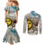 Argentina Couples Matching Mermaid Dress and Long Sleeve Button Shirt Sol De Mayo Retro Style - Wonder Print Shop