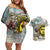 Argentina Couples Matching Off Shoulder Short Dress and Hawaiian Shirt Sol De Mayo Retro Style - Wonder Print Shop