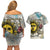 Argentina Couples Matching Off Shoulder Short Dress and Hawaiian Shirt Sol De Mayo Retro Style - Wonder Print Shop