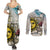 Argentina Couples Matching Summer Maxi Dress and Long Sleeve Button Shirt Sol De Mayo Retro Style - Wonder Print Shop
