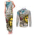 Argentina Couples Matching Tank Maxi Dress and Long Sleeve Button Shirt Sol De Mayo Retro Style - Wonder Print Shop