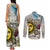 Argentina Couples Matching Tank Maxi Dress and Long Sleeve Button Shirt Sol De Mayo Retro Style - Wonder Print Shop