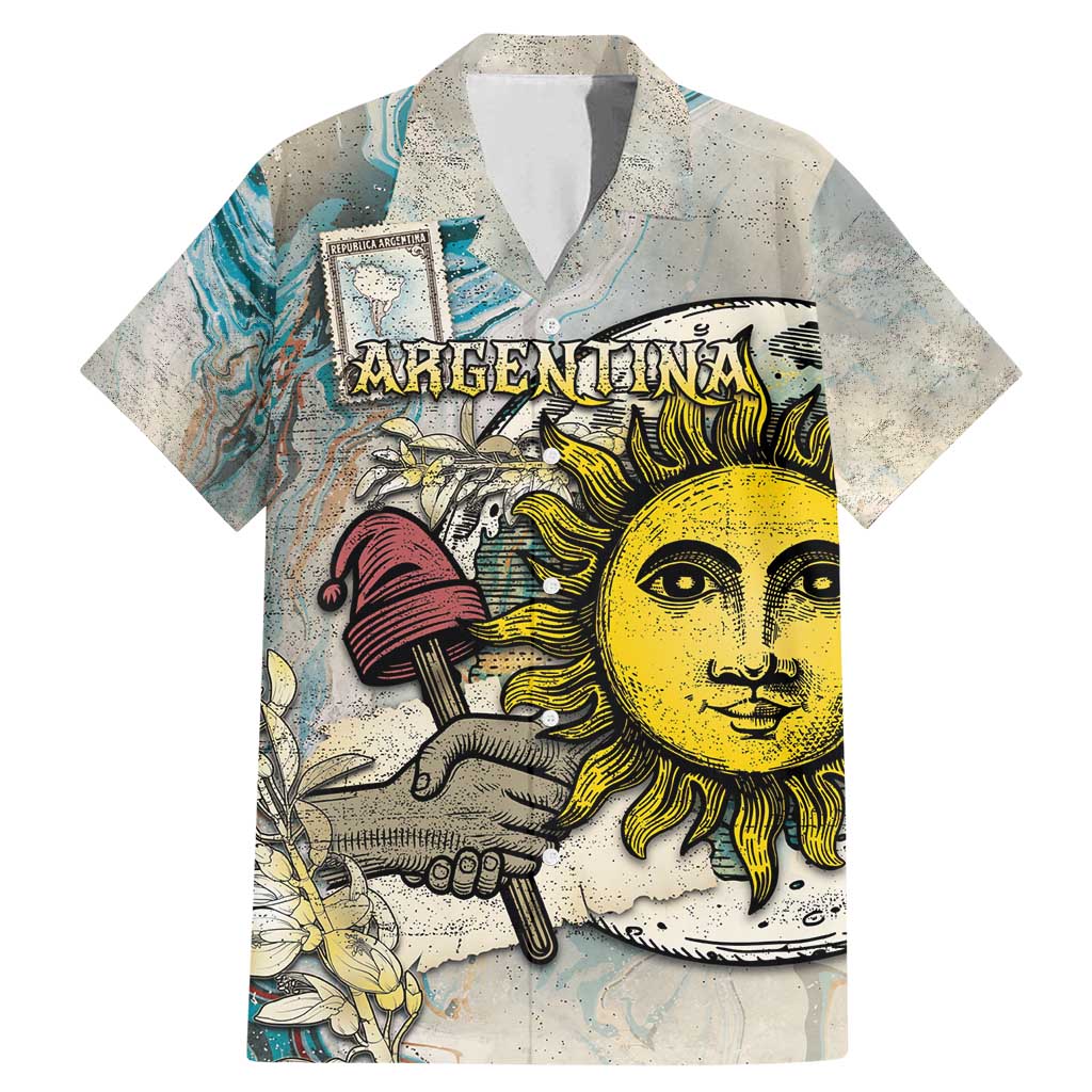 Argentina Family Matching Mermaid Dress and Hawaiian Shirt Sol De Mayo Retro Style - Wonder Print Shop
