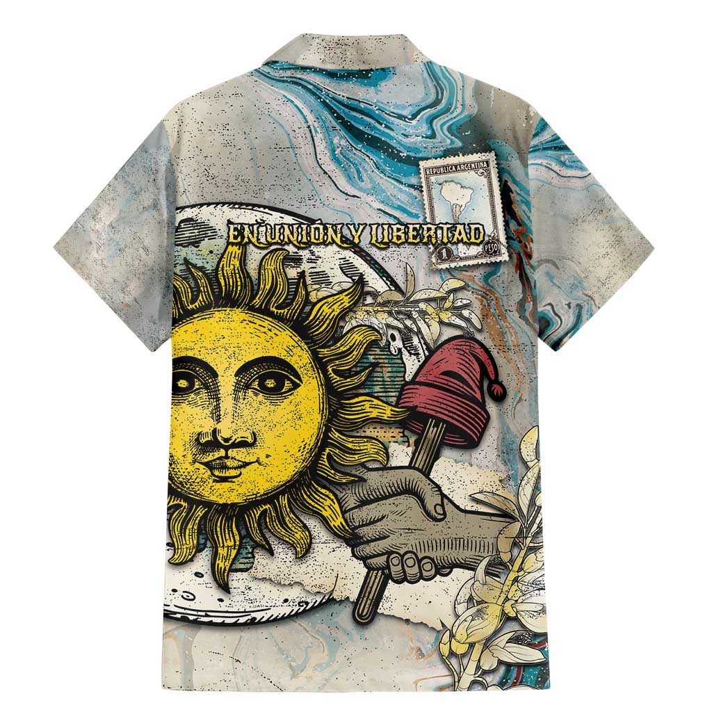 Argentina Family Matching Mermaid Dress and Hawaiian Shirt Sol De Mayo Retro Style - Wonder Print Shop