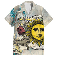Argentina Family Matching Off The Shoulder Long Sleeve Dress and Hawaiian Shirt Sol De Mayo Retro Style - Wonder Print Shop