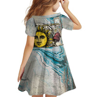 Argentina Family Matching Off Shoulder Short Dress and Hawaiian Shirt Sol De Mayo Retro Style - Wonder Print Shop