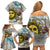 Argentina Family Matching Off Shoulder Short Dress and Hawaiian Shirt Sol De Mayo Retro Style - Wonder Print Shop