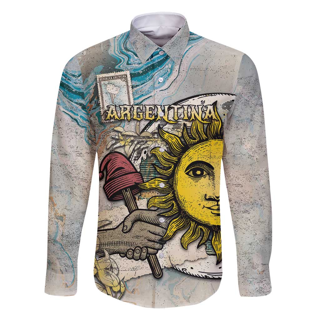 Argentina Family Matching Off Shoulder Short Dress and Hawaiian Shirt Sol De Mayo Retro Style - Wonder Print Shop