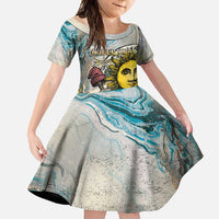 Argentina Family Matching Summer Maxi Dress and Hawaiian Shirt Sol De Mayo Retro Style - Wonder Print Shop