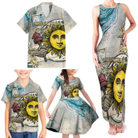 Argentina Family Matching Tank Maxi Dress and Hawaiian Shirt Sol De Mayo Retro Style - Wonder Print Shop