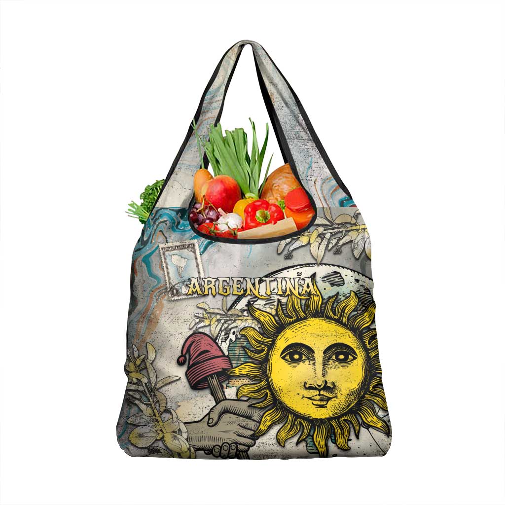 Argentina Grocery Bag Sol De Mayo Retro Style - Wonder Print Shop