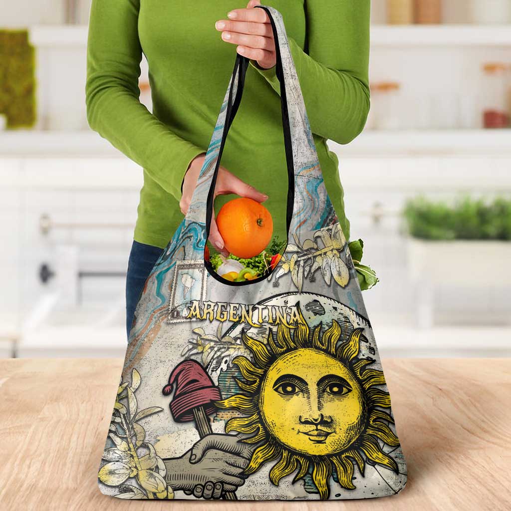Argentina Grocery Bag Sol De Mayo Retro Style - Wonder Print Shop