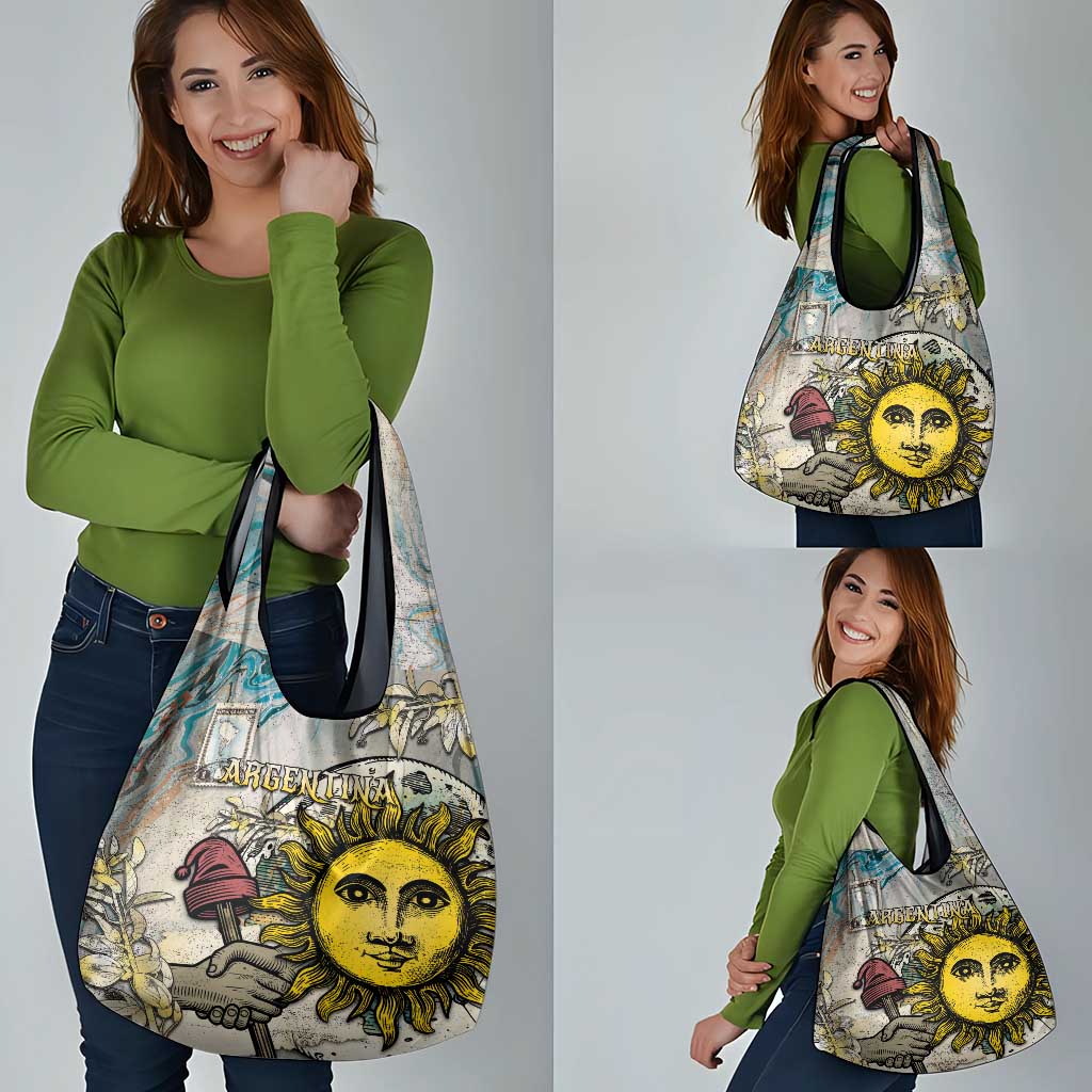 Argentina Grocery Bag Sol De Mayo Retro Style - Wonder Print Shop