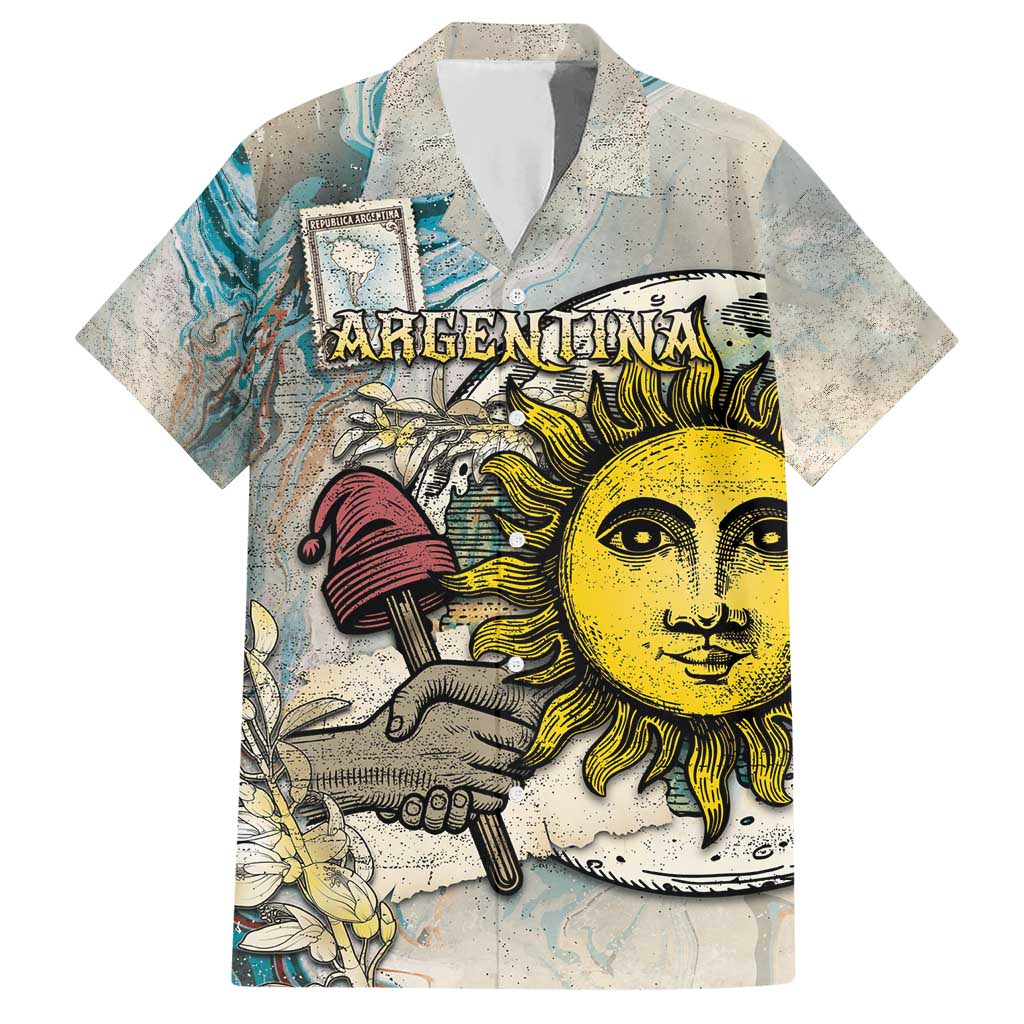Argentina Hawaiian Shirt Sol De Mayo Retro Style - Wonder Print Shop