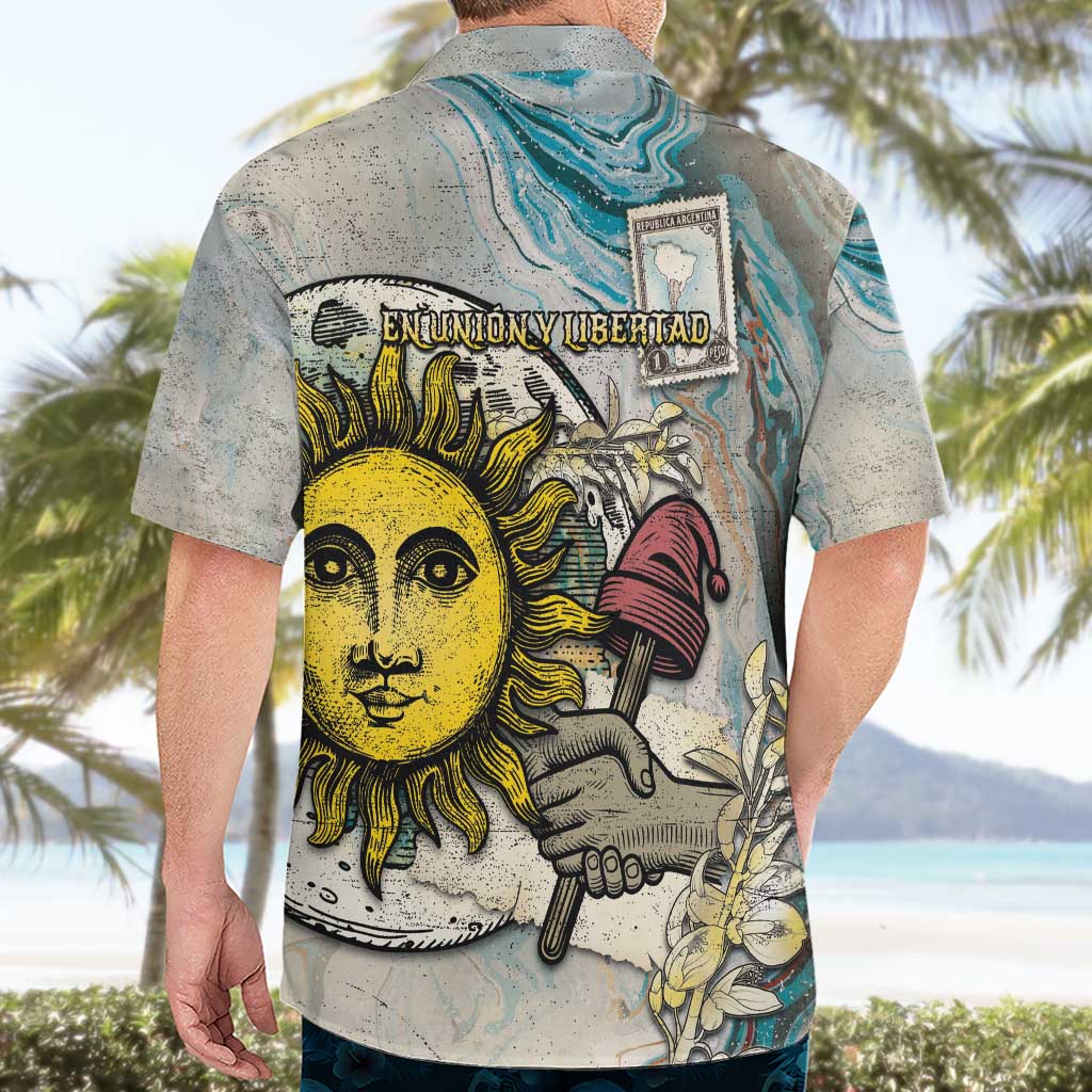 Argentina Hawaiian Shirt Sol De Mayo Retro Style - Wonder Print Shop