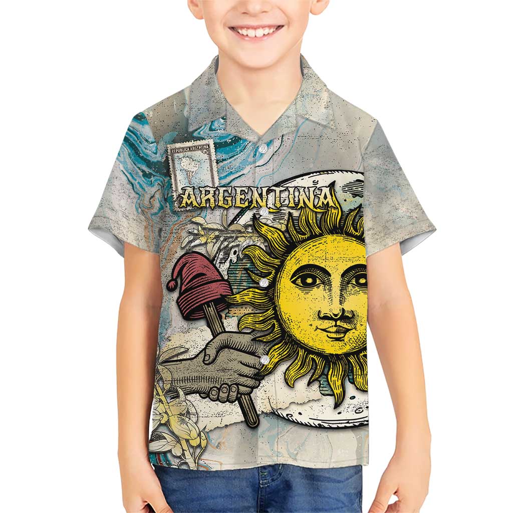Argentina Hawaiian Shirt Sol De Mayo Retro Style - Wonder Print Shop