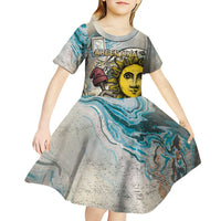 Argentina Kid Short Sleeve Dress Sol De Mayo Retro Style - Wonder Print Shop